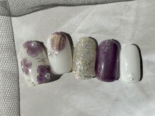 バタフライ 津田沼店(Butterfly)/定額デザインB/フラワーネイル