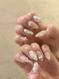 ☆花柄ガーリーネイル☆