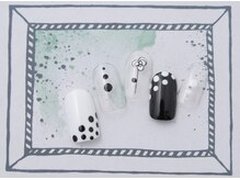 ルクール(Le Coeur)/モノクロドットネイル