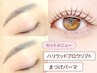 ハリウッドブロウリフト(眉毛/アイブロウ)＋まつげパーマ【¥10000】