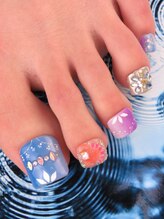 カラーズ 浜松店(colors)/紫陽花カラーと白で上品に(*^^*)