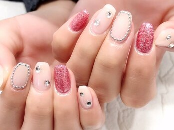 ビューティービースト フォー ネイルアンドアイラッシュ 松浜店(beauty:beast)/囲みパーツネイル☆