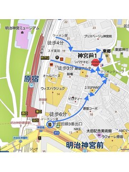 エムエムスタイルカラー(MM style color)/サロンまでの地図　