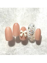 ビーツリー 世田谷店(B+TREE produced by INFINEEZ)/キラキラリボンパーツネイル♪