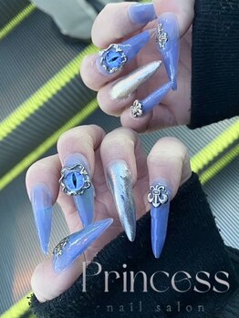 プリンセス(Princess)の写真/【梅田中崎町すぐ】長さ出し(チップ)/パーツの種類豊富★推し活/痛ネイルなどイベント前の利用もおススメ♪