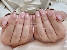 ルレーブ(LE REVE)/ミラーフレンチネイル
