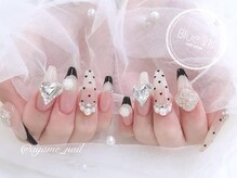 Nail salon Blue iris【ブルーアイリス】長さだし/持ち込み/フィルイン/ワンホンの雰囲気（ワンホン・地雷量産・推し活向け★特殊パーツ＆3Dが充実◎）