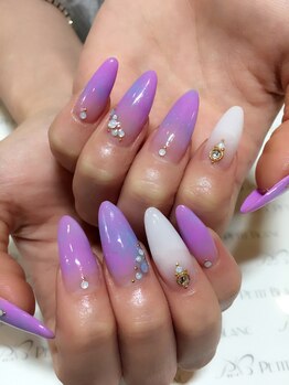 プチブラン(Petit Blanc)/スカルプタイダイ柄