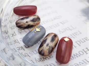 ネイルズガッシュ 大森駅前店(NAILs GUSH)/*ファーレオパード*
