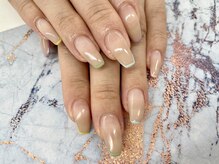 ディーネイル 四条烏丸(D-nail)/【春井】細フレンチ