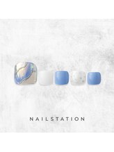 ネイルステーション アトレ浦和店(NAIL STATION)/ミラーネイル／パラジェル