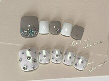 ココネイル(CoCo Nail)/ビジュー×FOOTネイル