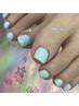 フット【色混ぜ追加料金なし】ラメグラ/ホイルOK◆ワンカラー¥4000