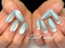 Best Nail 銀座店【ワンホンネイル・スカルプ・パラジェル・上品ジェルネイル】/チップ長さ出しマグネット
