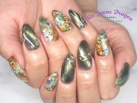 【自爪ネイル】天然石ネイル