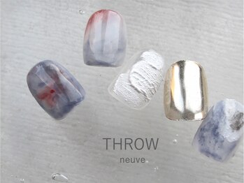 スロウヌーヴ(THROW neuve)の写真/【NEWOPEN】ショートネイルに映えるニュアンスdesignならお任せ♪自爪を傷めないフィルイン施術◎