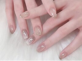 シアーベージュ×ゴールドグラ