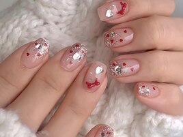 クリスマス/冬ネイル/ツイード