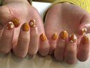 orange×flower