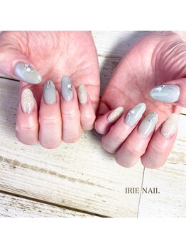 アイリーネイル(IRIE NAIL)/ジェル　手描き4本アート