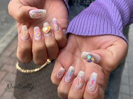 しずく×オーロラ×エフェクト