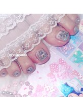 ファラウェイネイル(Faraway nail)/ワンホンフットネイル☆
