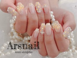 ハートリボンネイル