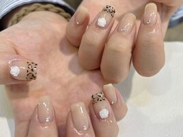 隠れハートヒョウ柄デザイン