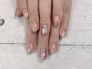 ネイル ビューティーマジック 葛西本店/チェック柄ネイル