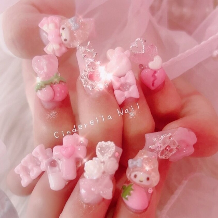 乾杯グラス　ネイルパーツ　痛ネイル　推しネイル　ピンクパープル P57《2個》ネイルパーツ ピンク 痛ネイル ゴールド ゆめかわ