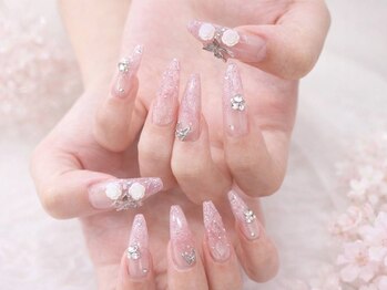 ラジュルネ(nail&eyelash La journee)の写真/60分/90分/120分のつけ放題メニューあり♪持ち込みデザインも◎豊富なカラー&パーツで納得の仕上がりに◇