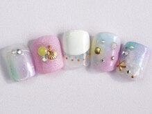 ユースタイル 新宿店(U-style)/フットネイル　夏　カラフル