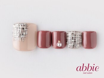 ネイルサロン アビー 宮益坂店(abbie)/上品ツイードフット ¥14036