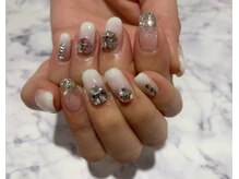 ネイルキュート アンド クールラッシュ 亀有店(nailcute & CoolLash)/白グラデーション