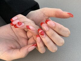 ハートフレンチネイル