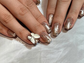 ネイルサロン イントゥ(into_)/ぷるマグ　ちゅるん　蝶々