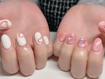 ラドール(La Dhole)/ぷっくりハート×pinkニュアンス