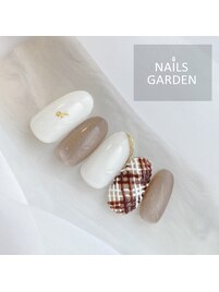 バレンタインネイル