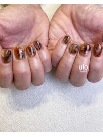 ブラウンニュアンスネイル