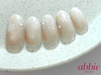 ネイルサロン アビー 宮益坂店(abbie)/スノウマグネットネイル[B]¥9900