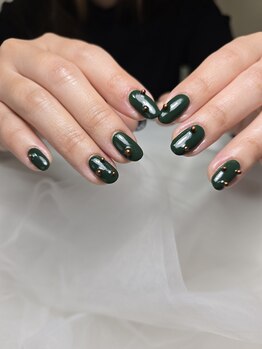 セブンセッテネイル(7.sette_nail)/深緑ニュアンス