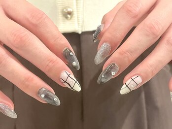 ネイルズ ララ(nails Lala)/black nuance