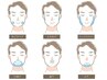 【回数券】☆男女可☆顔脱毛×4回券 12000→10000◇最新 SHR脱毛×IPL脱毛◇