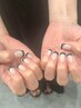 【HAND】◇オフ込◇パラジェル◇2色使ったフレンチネイル￥7500