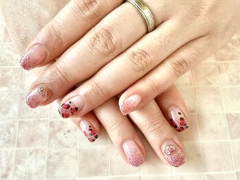 ネイルミュージアム(Nail Museum)/【お客様ネイル】ピンクネイル