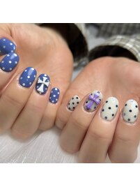 ドット×カラークロス