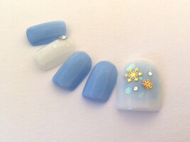 冬フットネイル