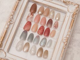 パープルニュアンスネイル