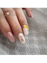 アイネイルズ(Ai nails)/ミモザ風ネイル