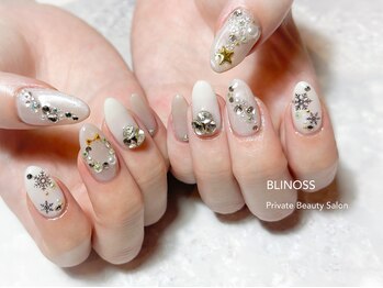 ブリノス(BLINOSS)/クリスマス☆ロングネイル